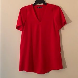 Zara Red Shift Dress - perfect for holidays! 👠🎁